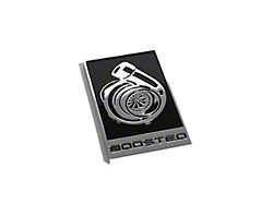 Coyote Badge Shop GT350R Style Boosted Turbo Emblem; Chrome with Black Fill (Universal; Some Adaptation May Be Required)