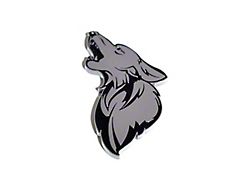 Coyote Badge Shop GT500 Style V1 Floating Coyote Badge; Black with Grey Fill (Universal; Some Adaptation May Be Required)