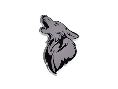 Coyote Badge Shop GT500 Style V1 Floating Coyote Badge; Black with Grey Fill (Universal; Some Adaptation May Be Required)