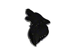 Coyote Badge Shop GT500 Style V1 Floating Coyote Badge; Blackout (Universal; Some Adaptation May Be Required)