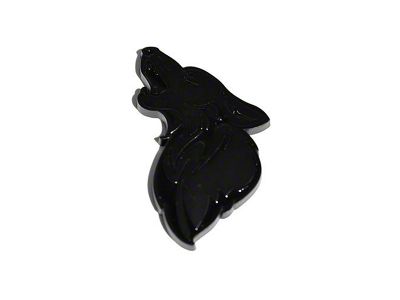 Coyote Badge Shop GT500 Style V1 Floating Coyote Badge; Blackout (Universal; Some Adaptation May Be Required)