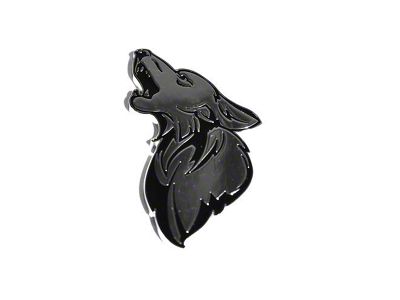 Coyote Badge Shop GT500 Style V1 Floating Coyote Badge; Chrome with Black Fill (Universal; Some Adaptation May Be Required)