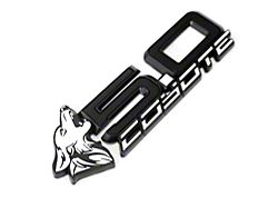 Coyote Badge Shop S650 Style V4 Coyote Fender Badges; Black with White Fill (15-26 Mustang GT, Dark Horse)