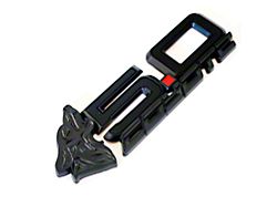 Coyote Badge Shop S650 Style V4 Coyote Fender Badges; Blackout (15-26 Mustang GT, Dark Horse)