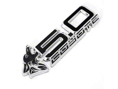 Coyote Badge Shop S650 Style V4 Coyote Fender Badges; Chrome with Black Fill (15-26 Mustang GT, Dark Horse)