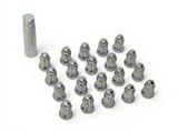 Chrome 6-Spline Lug Nut Kit; 14mm x 1.5; Set of 20 (06-23 Charger)
