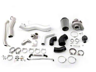 cp-e Atmosphere Turbo Bare Bones Kit with ReRoute Downpipe for BorgWarner Turbos (15-23 Mustang EcoBoost)
