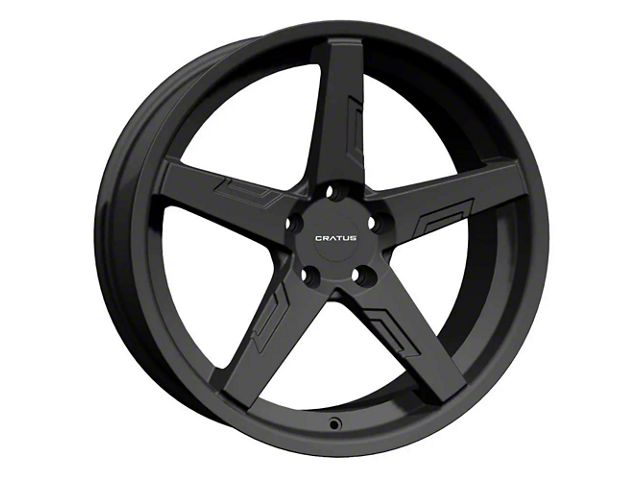 Cratus CR107 Flat Black Wheel; 22x9 (08-23 RWD Challenger, Excluding Widebody)