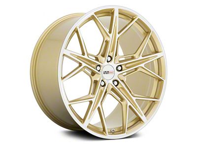 Cray Hammerhead Gloss Gold with Mirror Cut Face Wheel; 20x9; 38mm Offset (10-15 Camaro)