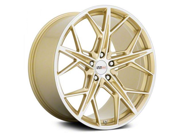 Cray Hammerhead Gloss Gold with Mirror Cut Face Wheel; 20x9 (10-15 Camaro)