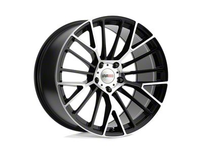 Cray Astoria Gloss Black with Mirror Cut Face Wheel; 20x9; 38mm Offset (16-24 Camaro, Excluding SS w/ 6-Piston Front Calipers & ZL1)