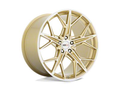Cray Hammerhead Gloss Gold with Mirror Cut Face Wheel; 19x9; 38mm Offset (16-24 Camaro, Excluding SS w/ 6-Piston Front Calipers & ZL1)