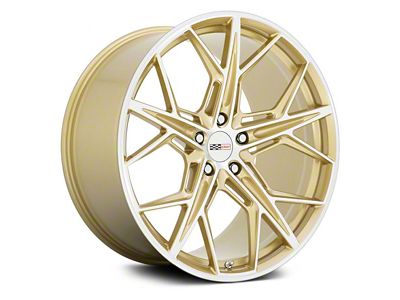 Cray Hammerhead Gloss Gold with Mirror Cut Face Wheel; 20x9 (16-24 Camaro)