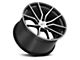 Cray Spider Gloss Black with Mirror Cut Face Wheel; 20x9 (16-24 Camaro)