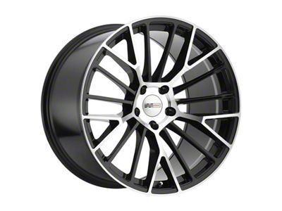 Cray Astoria Gloss Black with Mirror Cut Face Wheel; 19x12 (06-13 Corvette C6 Grand Sport, Z06)