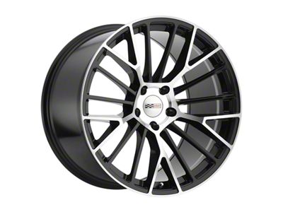Cray Astoria Gloss Black with Mirror Cut Face Wheel; 19x9; 50mm Offset (14-19 Corvette C7 Grand Sport, Stingray)