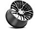 Cray Astoria Gloss Black with Mirror Cut Face Wheel; Front Only; 18x9.5 (05-13 Corvette C6 Base)