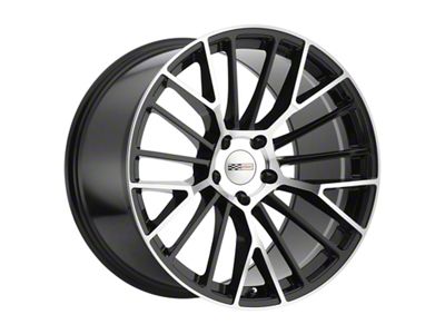 Cray Astoria Gloss Black with Mirror Cut Face Wheel; Rear Only; 19x10.5 (14-19 Corvette C7 Grand Sport, Stingray)