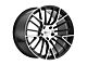 Cray Astoria Gloss Black with Mirror Cut Face Wheel; Rear Only; 19x10.5 (14-19 Corvette C7 Grand Sport, Stingray)
