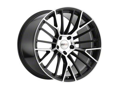 Cray Astoria Gloss Black with Mirror Cut Face Wheel; Rear Only; 20x10.5 (14-19 Corvette C7 Grand Sport, Stingray)