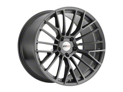 Cray Astoria High Gloss Gunmetal Wheel; Rear Only; 19x10.5 (14-19 Corvette C7 Grand Sport, Stingray)