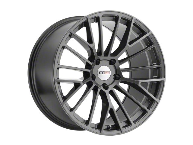 Cray Astoria High Gloss Gunmetal Wheel; Rear Only; 20x10.5 (14-19 Corvette C7 Grand Sport, Stingray)