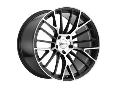 Cray Astoria Gloss Black with Mirror Cut Face Wheel; Rear Only; 19x10.5 (97-04 Corvette C5)