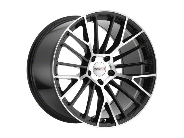 Cray Astoria Gloss Black with Mirror Cut Face Wheel; Rear Only; 20x10.5 (97-04 Corvette C5)