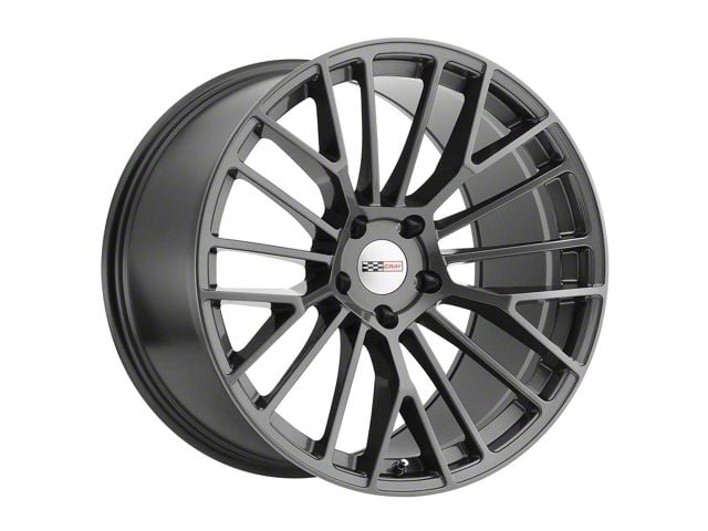Cray Astoria High Gloss Gunmetal Wheel; Rear Only; 20x10.5 (97-04 Corvette C5)