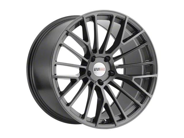 Cray Astoria High Gloss Gunmetal Wheel; Rear Only; 20x11 (97-04 Corvette C5)