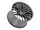 Cray Astoria High Gloss Gunmetal Wheel; Rear Only; 20x11 (97-04 Corvette C5)