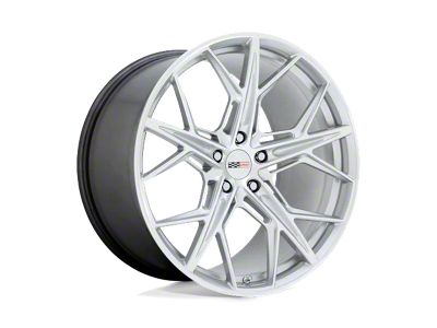 Cray Hammerhead Gloss Silver with Mirror Cut Face Wheel; Front Only; 18x9 (97-04 Corvette C5)