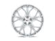 Cray Hammerhead Gloss Silver with Mirror Cut Face Wheel; Front Only; 18x9 (97-04 Corvette C5)