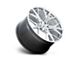 Cray Hammerhead Gloss Silver with Mirror Cut Face Wheel; Front Only; 19x9 (97-04 Corvette C5)
