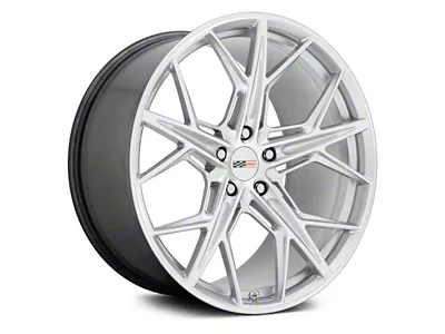 Cray Hammerhead Gloss Silver with Mirror Cut Face Wheel; Rear Only; 20x10.5; 68mm Offset (97-04 Corvette C5)