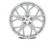 Cray Hammerhead Gloss Silver with Mirror Cut Face Wheel; Rear Only; 20x10.5 (97-04 Corvette C5)