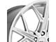 Cray Hammerhead Gloss Silver with Mirror Cut Face Wheel; Rear Only; 20x10.5 (97-04 Corvette C5)