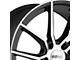 Cray Spider Gloss Black with Mirror Cut Face Wheel; 19x10.5 (97-04 Corvette C5)