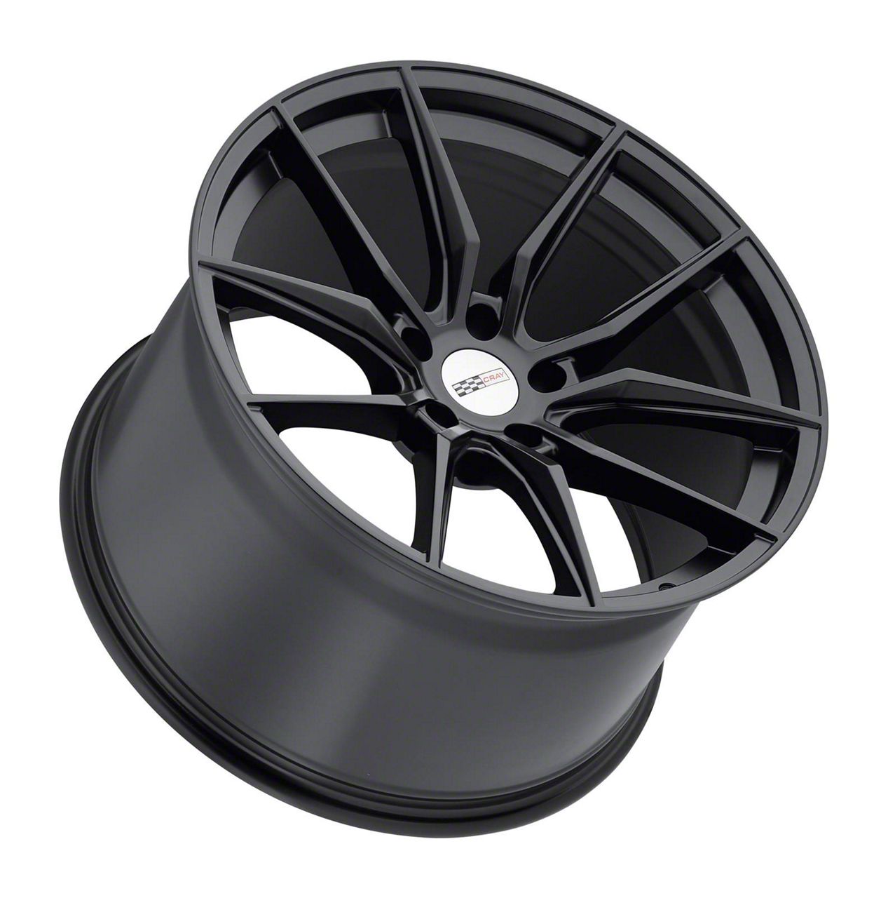 Cray Corvette Spider Matte Black Wheel; 19x11; 76mm Offset