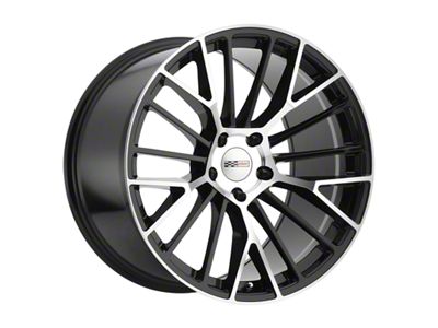 Cray Astoria Gloss Black with Mirror Cut Face Wheel; 19x9 (05-13 Corvette C6 Base)