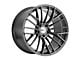 Cray Astoria High Gloss Gunmetal Wheel; Rear Only; 19x10.5 (05-13 Corvette C6 Base)