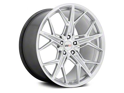 Cray Hammerhead Gloss Silver with Mirror Cut Face Wheel; Rear Only; 20x10.5; 68mm Offset (05-13 Corvette C6 Base)