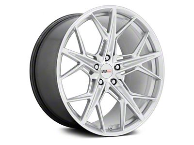 Cray Hammerhead Gloss Silver with Mirror Cut Face Wheel; Rear Only; 20x10.5 (05-13 Corvette C6 Base)