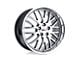 Cray Manta Hyper Silver with Mirror Cut Lip Wheel; 18x9 (05-13 Corvette C6 Base)