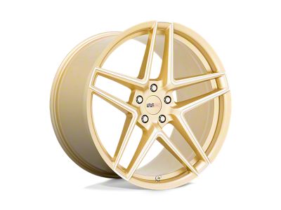 Cray Panthera Gloss Gold with Mirror Cut Face Wheel; Rear Only; 21x12 (20-24 Corvette C8, Excluding Z06)