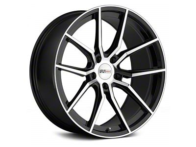 Cray Spider Gloss Black with Mirror Cut Face Wheel; 19x9.5 (14-19 Corvette C7 Grand Sport, Stingray)