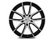 Cray Spider Gloss Black with Mirror Cut Face Wheel; Rear Only; 20x11 (14-19 Corvette C7 Stingray)