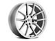 Cray Spider Silver with Mirror Cut Face Wheel; Rear Only; 20x11 (14-19 Corvette C7 Stingray)