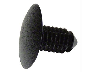 Push-In Fastener; Black Plastic; Rear Compartment (08-10 Challenger)
