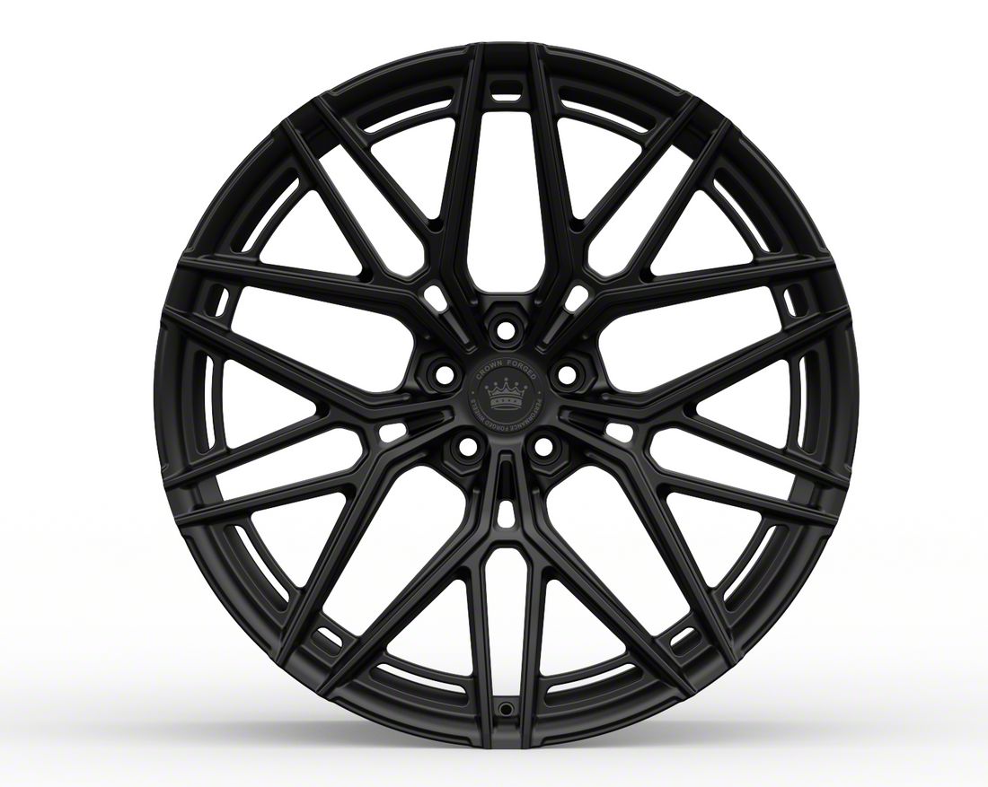 Two Rope Offset R3 Crown Forged Wheels Camaro CF-R3 Satin Black Wheel; Front Only; 20x10.5 ...